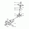 Toro 1-0130 - 8 hp 4-Speed Tractor, 1973 Ersatzteile FRONT AXLE AND STEERING