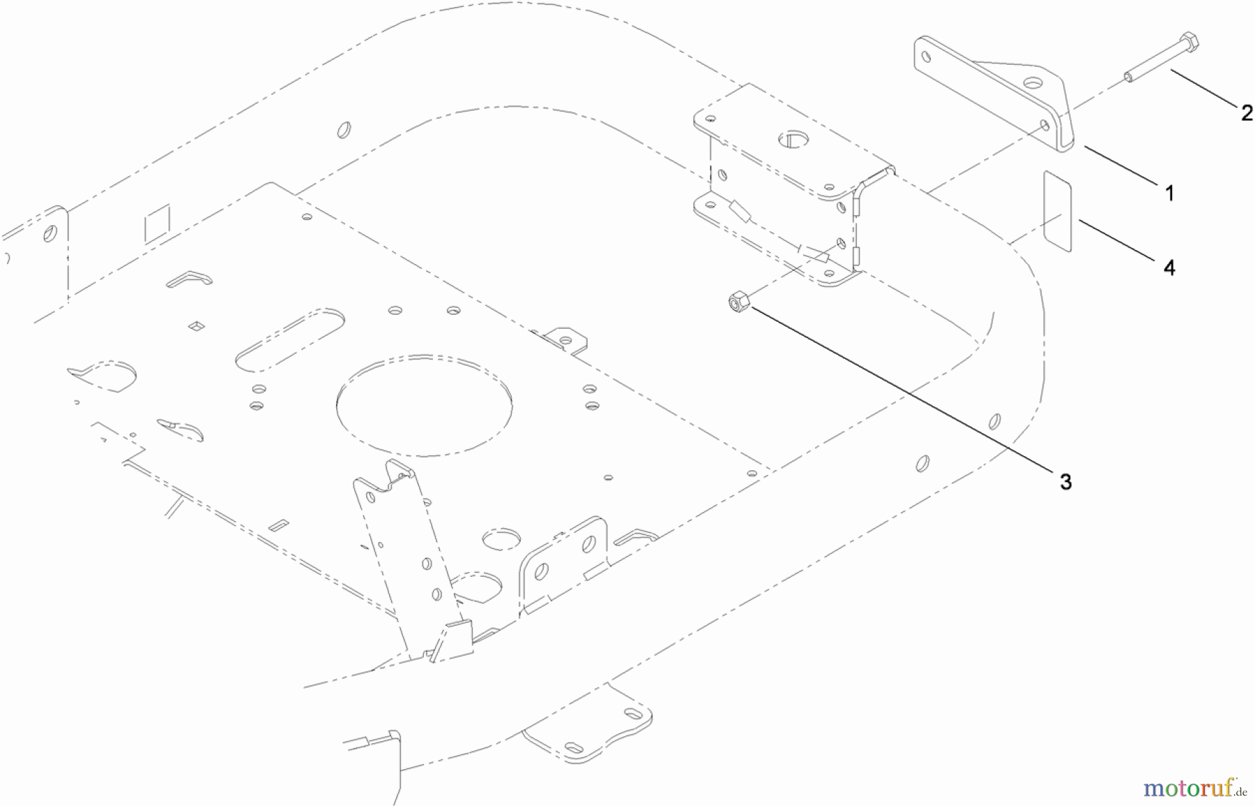 Toro Neu Accessories, Mower 117-5315 - Toro Hitch Kit, Zero-Turn-Radius Riding Mower HITCH KIT ASSEMBLY NO. 117-5315