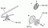 Toro 1-0150 (CG-8) - 800 Special Tractor, 1971 Ersatzteile DRIVE BELTS & PULLEYS (PLATE 14.1)