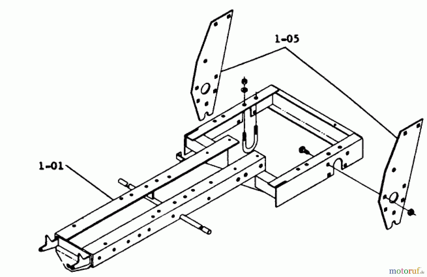 Toro Neu Mowers, Lawn & Garden Tractor Seite 1 1-0150 (CG-8) - Toro 800 Special Tractor, 1971 FRAME ASSEMBLIES
