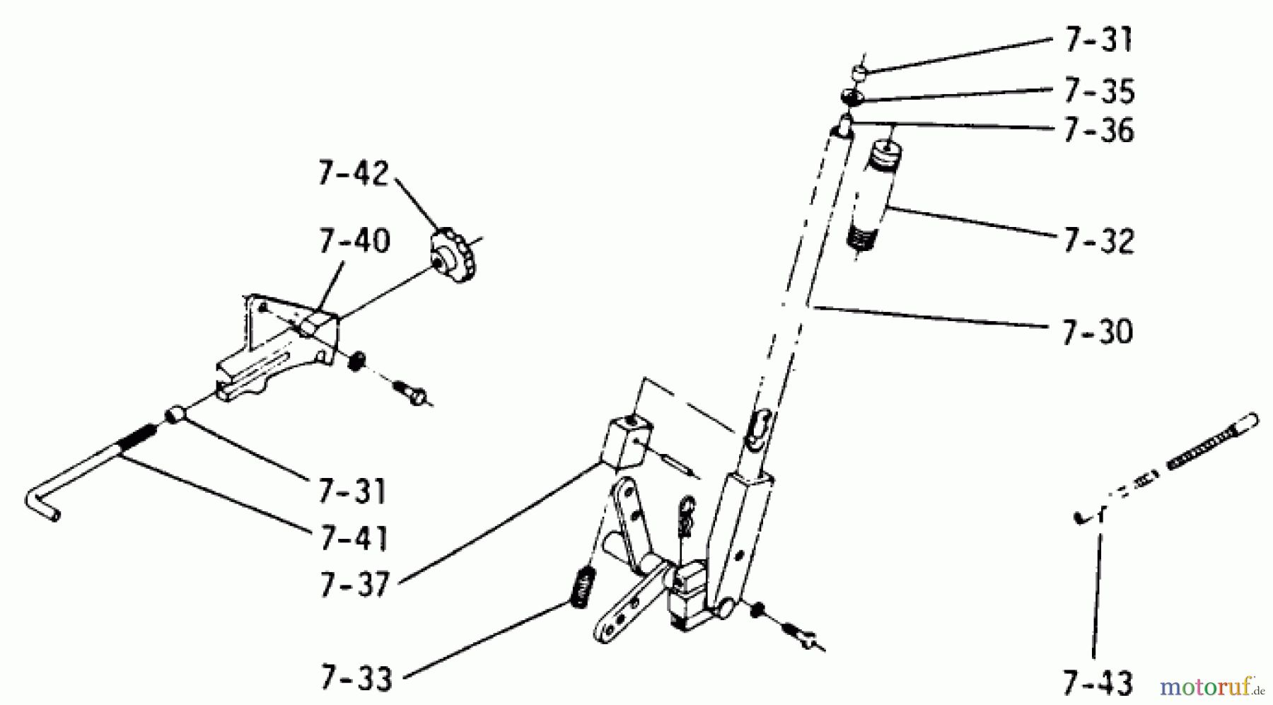Toro Neu Mowers, Lawn & Garden Tractor Seite 1 1-0150 (CG-8) - Toro 800 Special Tractor, 1971 MANUAL LIFT LINKAGE