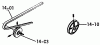Toro 1-0300 - Raider 10 Tractor, 1971 Ersatzteile DRIVE BELTS, PULLEYS (PLATE 14.1)