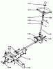 Toro 1-0300 - Raider 10 Tractor, 1971 Ersatzteile FRONT AXLE AND STEERING (PLATE 5.1)