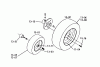 Toro 1-0301 - Raider 10 Tractor, 1972 Ersatzteile 13.000 WHEELS AND TIRES (PLATE 13.1)