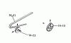 Toro 1-0301 - Raider 10 Tractor, 1972 Ersatzteile 14.000 DRIVE BELTS, PULLEYS (PLATE 14.1)