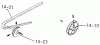 Toro 1-0360 - Raider 10 8-Speed Tractor, 1973 Ersatzteile DRIVE BELTS AND PULLEYS