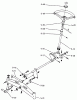 Toro 1-0360 - Raider 10 8-Speed Tractor, 1973 Ersatzteile FRONT AXLE AND STEERING