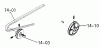 Toro 1-0390 (C-100) - C-100 8-Speed Tractor, 1974 Ersatzteile DRIVE BELTS AND PULLEYS