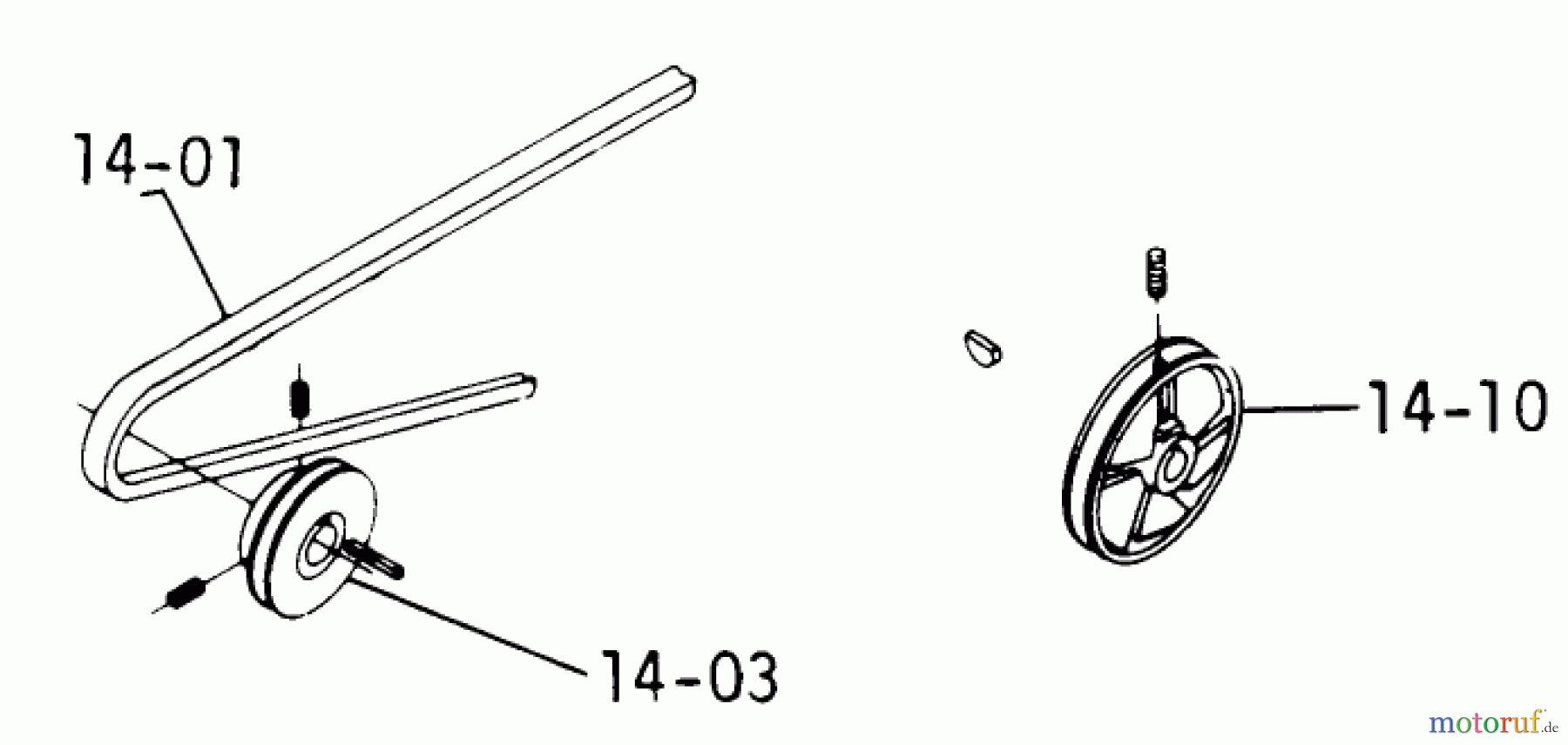 Toro Neu Mowers, Lawn & Garden Tractor Seite 1 1-0356 (C-120) - Toro C-120 8-Speed Tractor, 1974 DRIVE BELTS AND PULLEYS