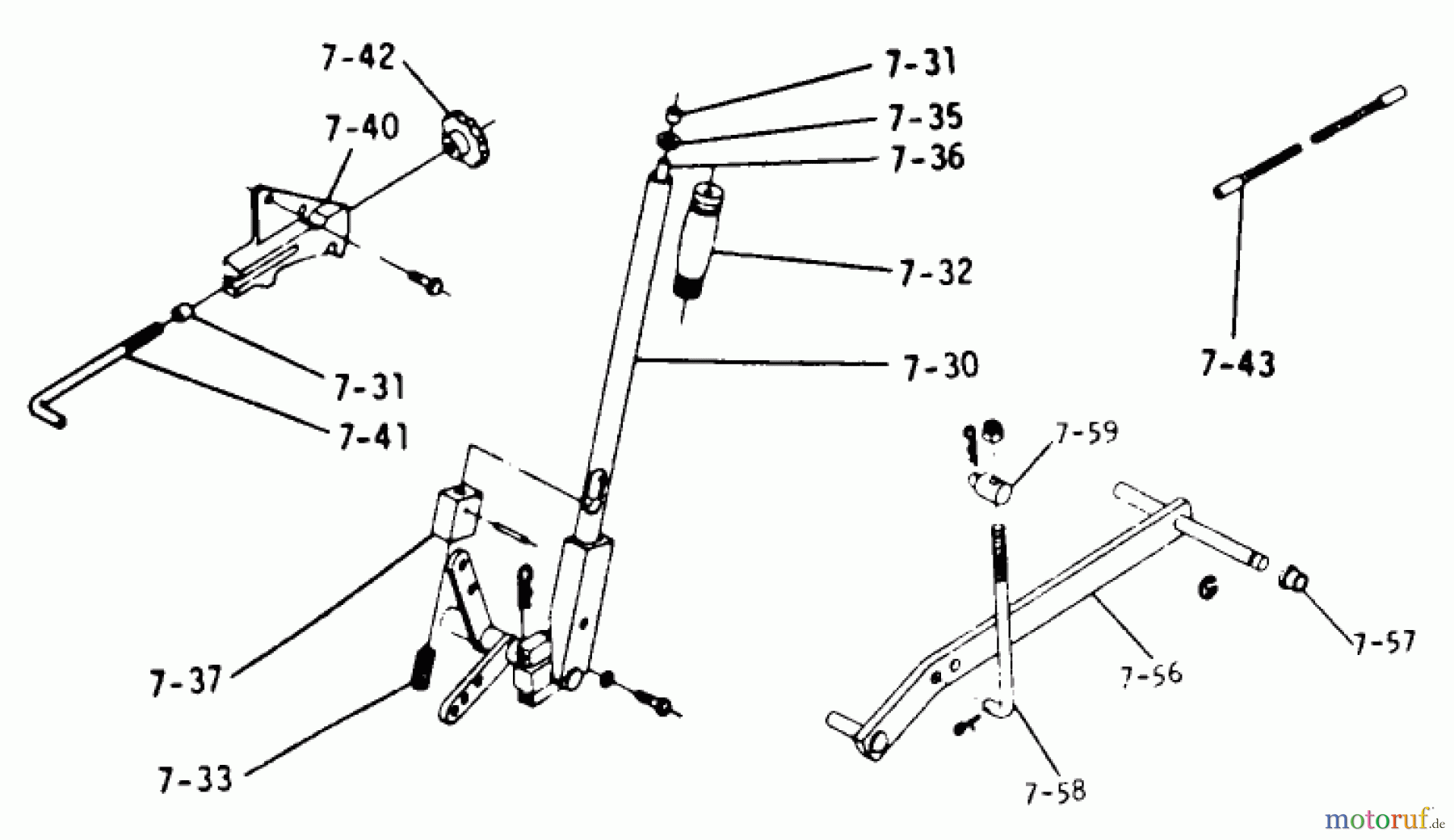 Toro Neu Mowers, Lawn & Garden Tractor Seite 1 1-0356 (C-120) - Toro C-120 8-Speed Tractor, 1974 LIFT LINKAGE