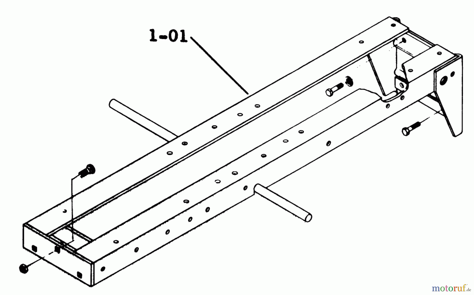 Toro Neu Mowers, Lawn & Garden Tractor Seite 1 1-0357 (C-120) - Toro C-120 8-Speed Tractor, 1975 1.000 FRAME ASSEMBLY (FIG. 1)