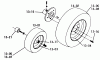 Toro 1-0396 (C-120) - C-120 8-Speed Tractor, 1975 Ersatzteile 13.000 WHEELS AND TIRES (FIG. 13)