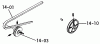 Toro 1-0396 (C-120) - C-120 8-Speed Tractor, 1975 Ersatzteile 14.000 DRIVE BELTS AND PULLEYS (FIG. 14A)