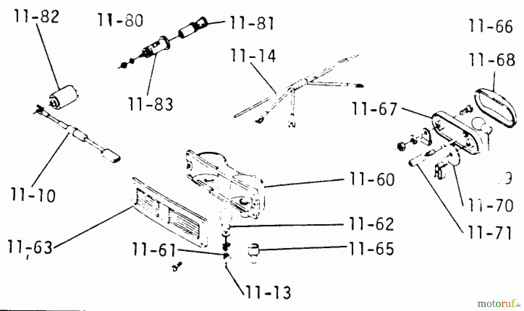 Toro Neu Mowers, Lawn & Garden Tractor Seite 1 1-0402 - Toro Charger 12 Tractor, 1972 LIGHTS AND CIGAR LIGHTER