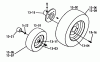 Toro 1-0465 - 12 hp Automatic Tractor, 1973 Ersatzteile PART LIST FOR 13.000 WHEELS AND TIRES (PLATE 13.1)