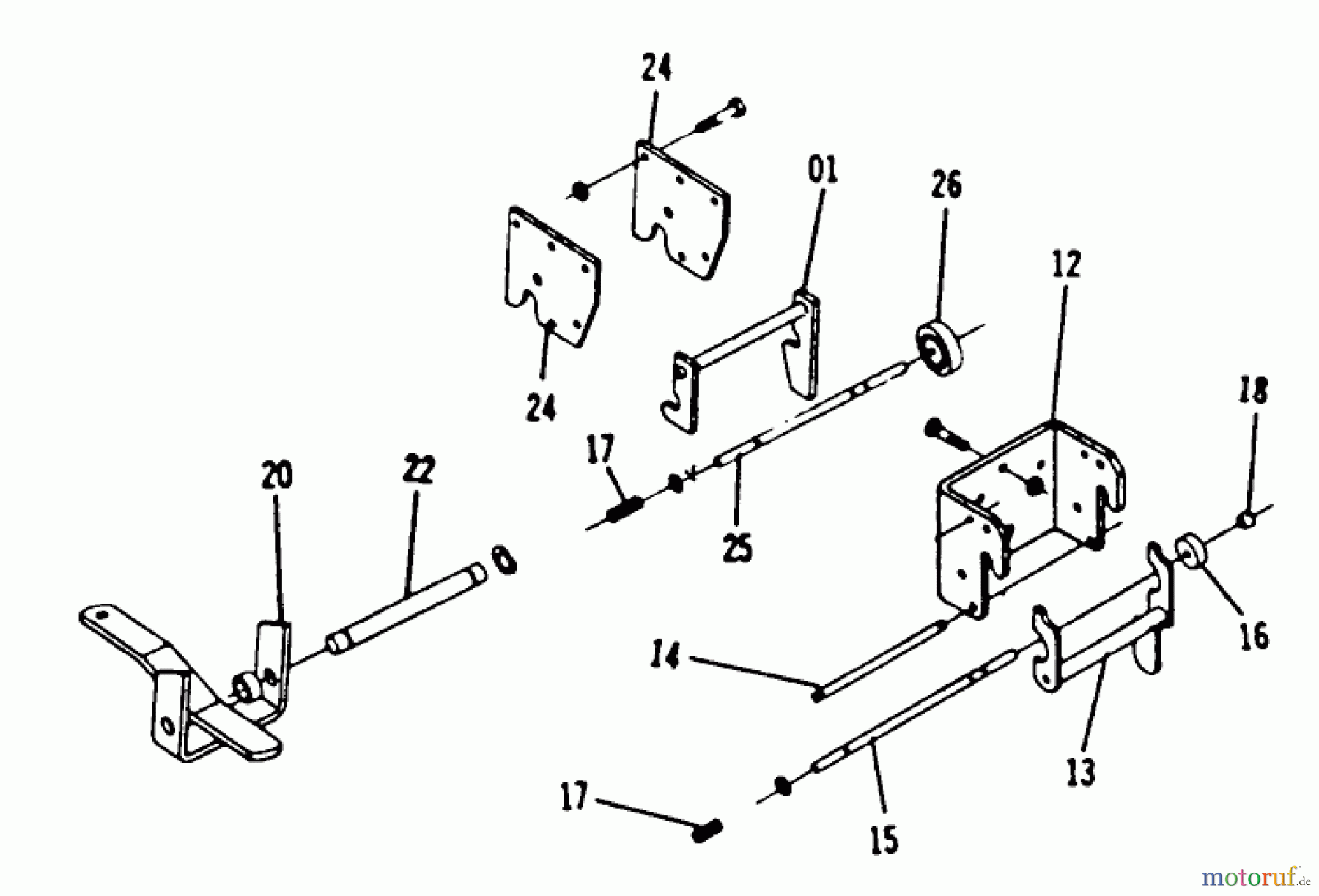Toro Neu Mowers, Lawn & Garden Tractor Seite 1 1-0465 - Toro 12 hp Automatic Tractor, 1973 PART LIST FOR 7.000 HITCH ASSEMBLIES (PLATE 7.1)
