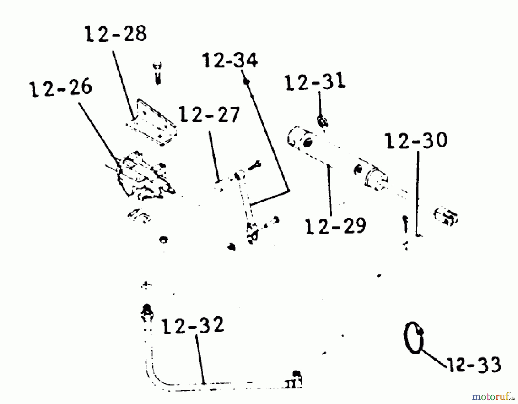 Toro Neu Mowers, Lawn & Garden Tractor Seite 1 1-0430 - Toro 14 hp Automatic Tractor, 1973 PARTS LIST FOR 12.000 HYDRAULIC SYSTEM (PLATE 12.2)