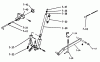 Toro 1-0465 - 12 hp Automatic Tractor, 1973 Ersatzteile PARTS LIST FOR 7.030 LIFT LINKAGE (PLATE 7.2)