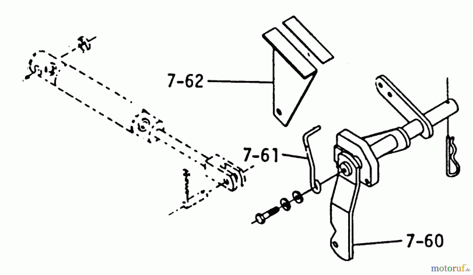 Toro Neu Mowers, Lawn & Garden Tractor Seite 1 1-0465 - Toro 12 hp Automatic Tractor, 1973 PARTS LIST FOR 7.060 HYDRAULIC LIFT LINKAGE (PLATE 7.6)