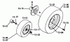 Toro 1-0490 (C-120) - C-120 Automatic Tractor, 1974 Ersatzteile 13.000 WHEELS AND TLRES (PLATE 13.1)