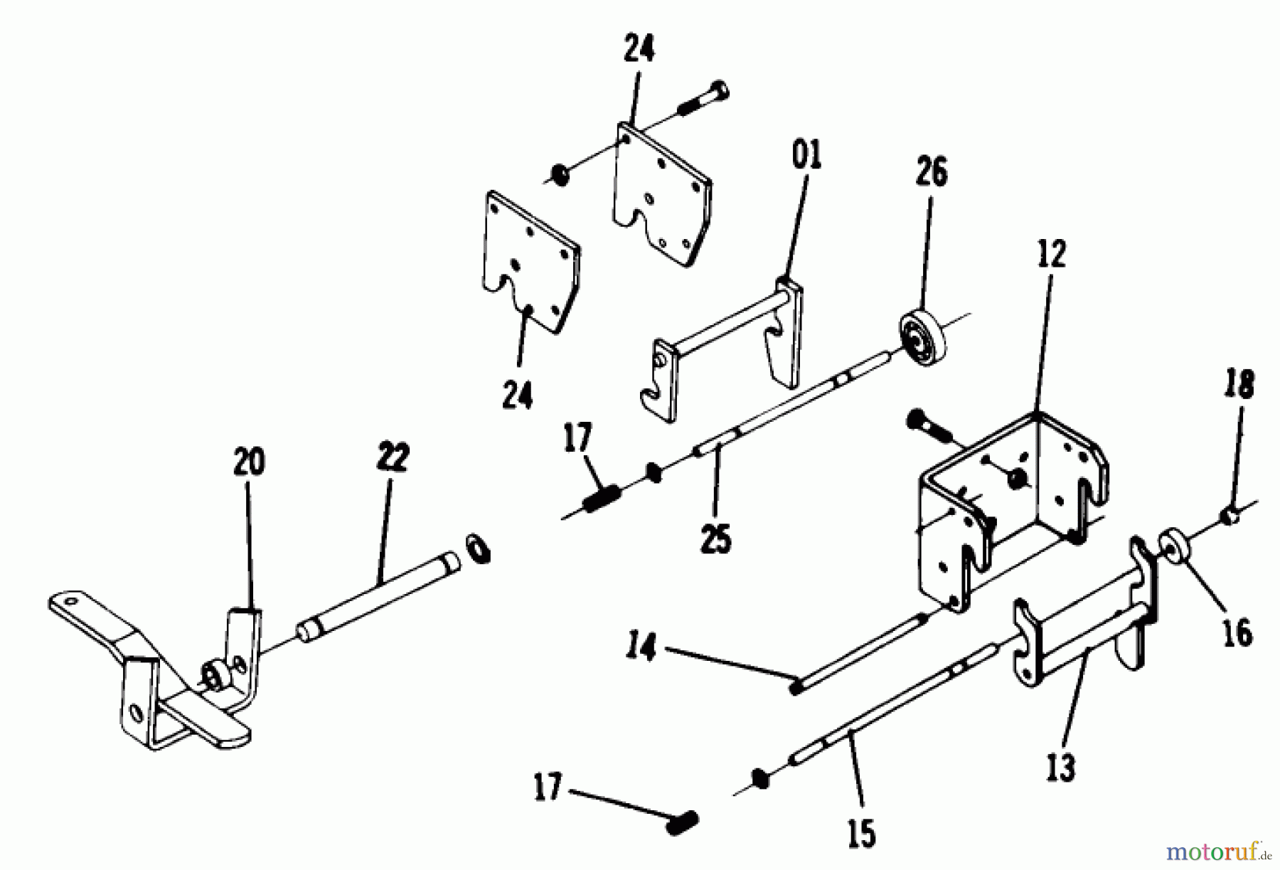 Toro Neu Mowers, Lawn & Garden Tractor Seite 1 1-0490 (C-120) - Toro C-120 Automatic Tractor, 1974 7.000 HITCH ASSEMBLIES (PLATE 7.1)