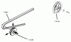 Toro 1-0511 (B-100) - B-100 Automatic Tractor, 1975 Ersatzteile DRIVE BELTS AND PULLEYS