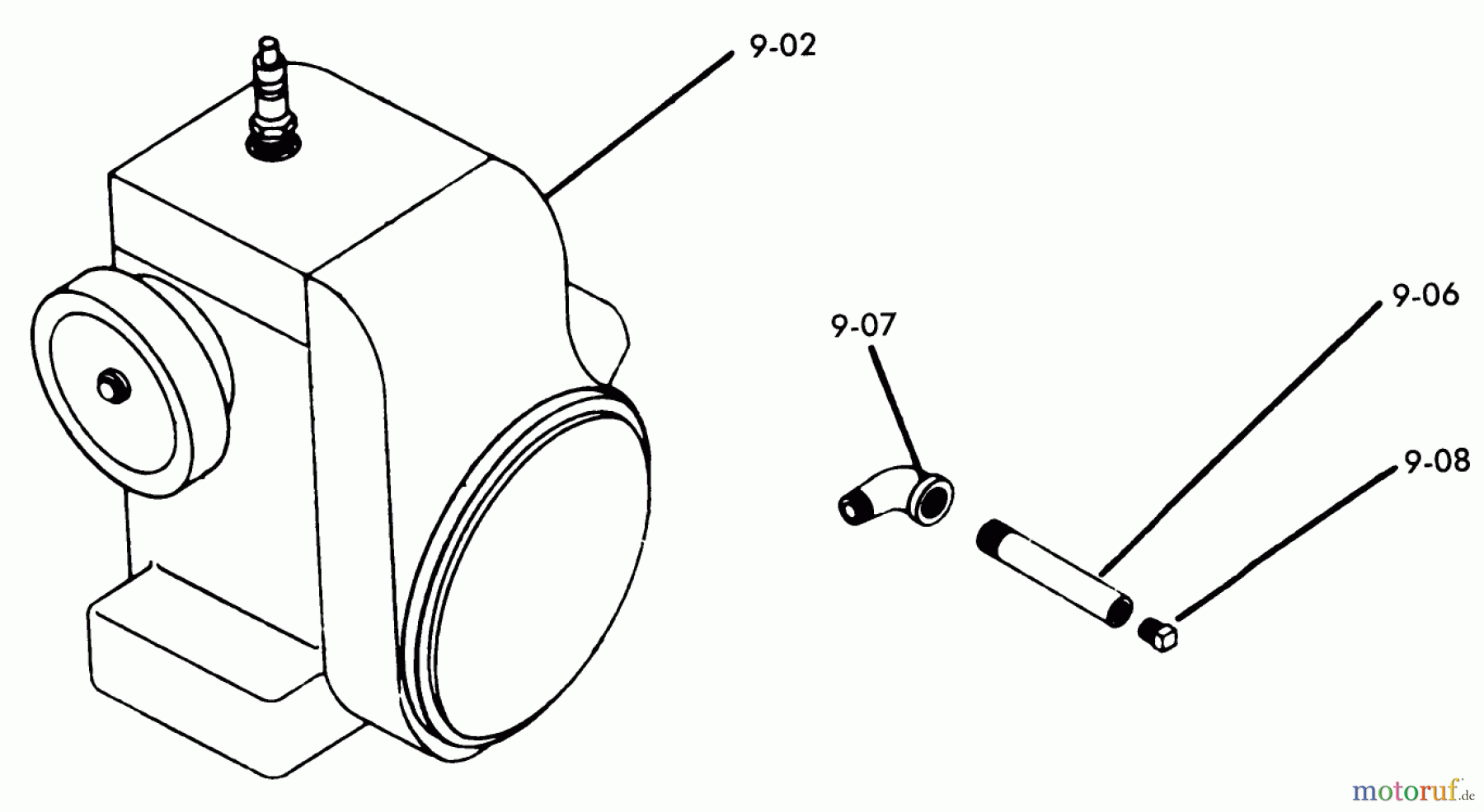 Toro Neu Mowers, Lawn & Garden Tractor Seite 1 1-0511 (B-100) - Toro B-100 Automatic Tractor, 1975 ENGINE
