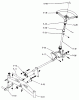 Toro 1-0511 (B-100) - B-100 Automatic Tractor, 1975 Ersatzteile FRONT AXLE AND STEERING
