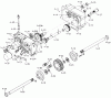 Toro 1-0610 - 18 hp AutomaticTractor, 1973 Ersatzteile TRANSAXLE-COMPONENT PARTS