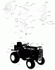 Toro 1-0650 (D-160) - D-160 Automatic Tractor, 1974 Ersatzteile SEATS, DECALS, MISC, TRIM (CONT-D)