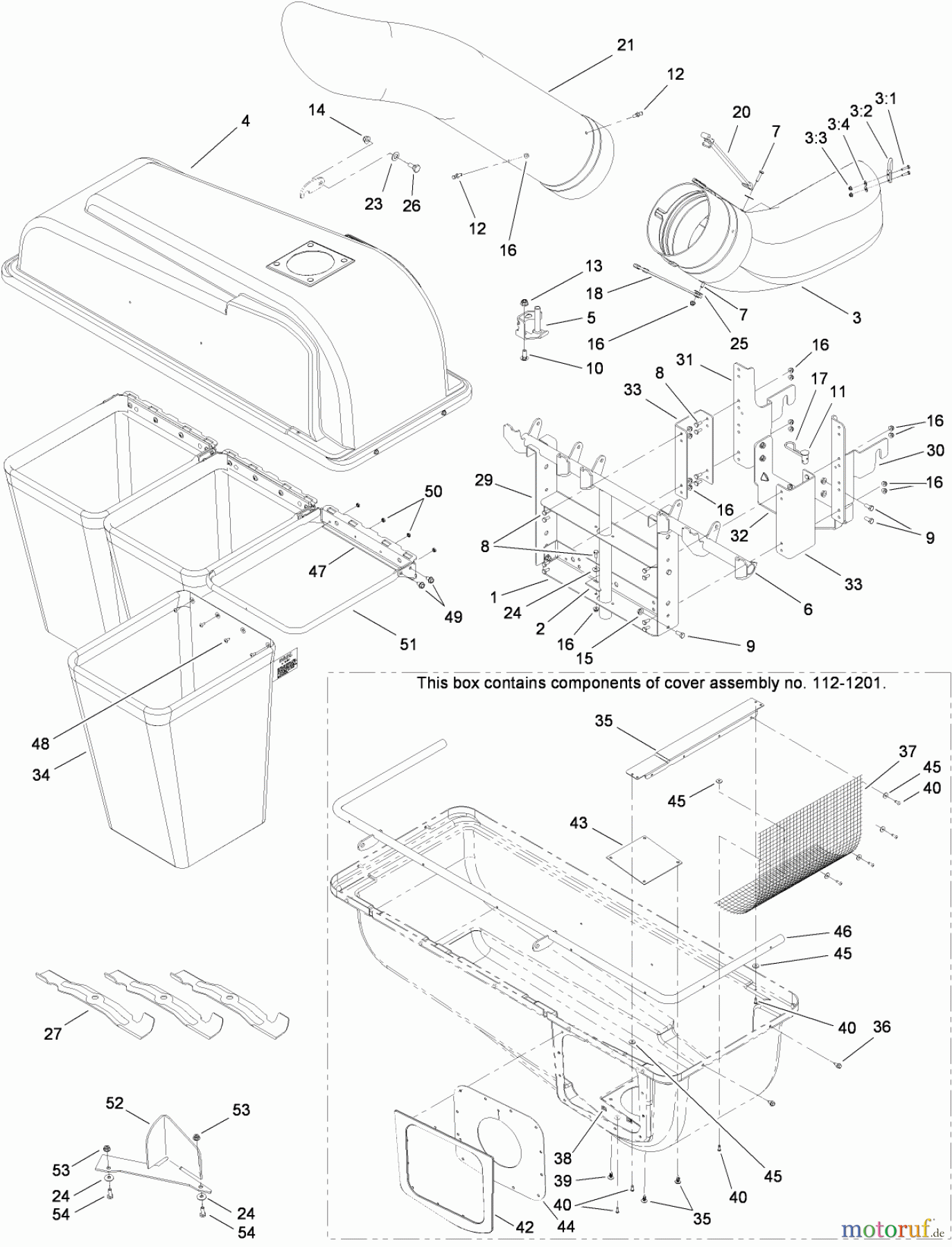  Toro Neu Accessories, Mower 190-192-190 - Toro 50