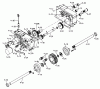 Toro 1-0651 (D-160) - D-160 Automatic Tractor, 1975 Ersatzteile 4.010 TRANSAXLE-COMPONENT PARTS (FIG. 4A)