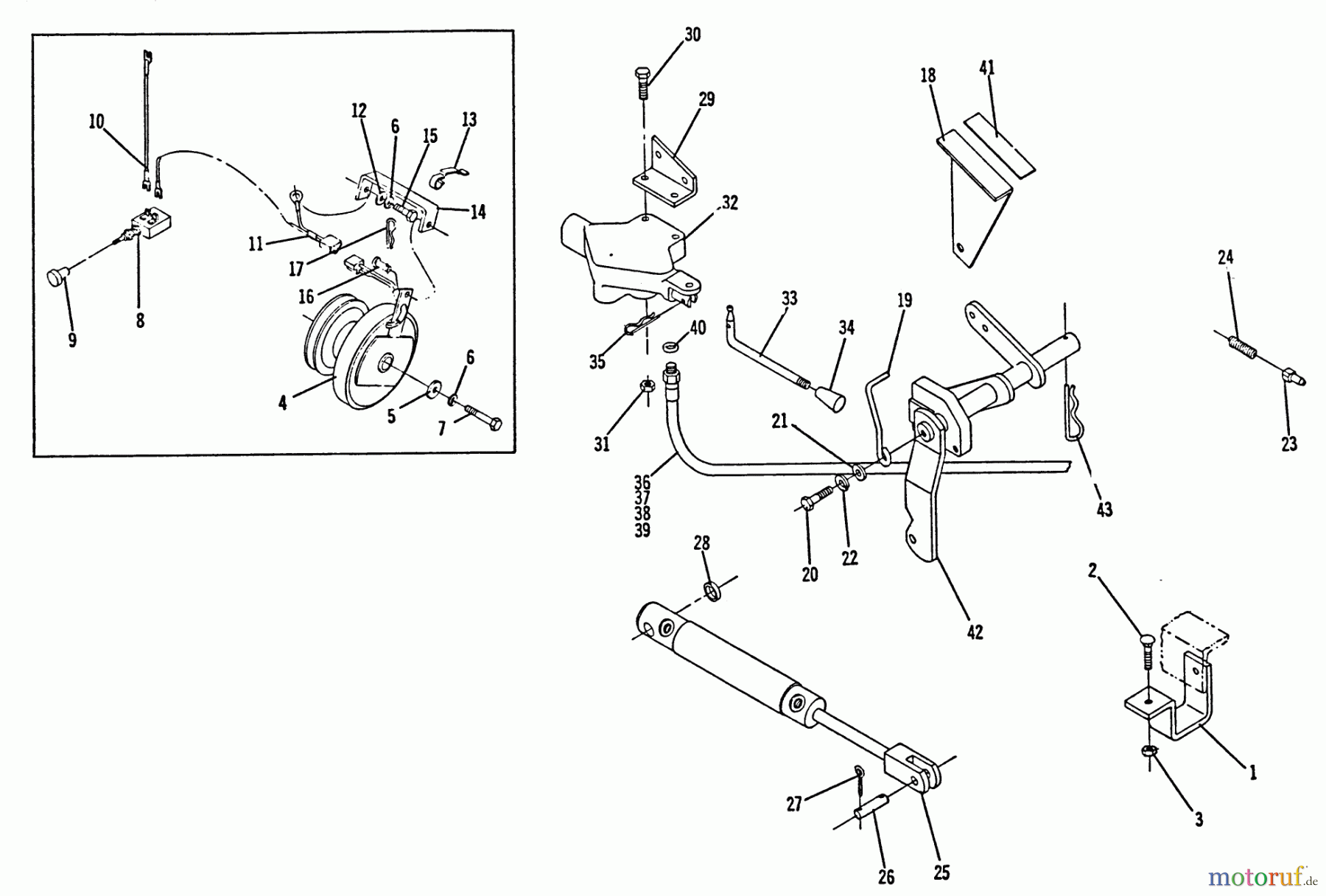  Toro Neu Mowers, Lawn & Garden Tractor Seite 1 1-7255 - Toro Electro 12, 1970 PARTS LLST FOR ELECTRIC CLUTCH AND HYDRAULIC LIFT