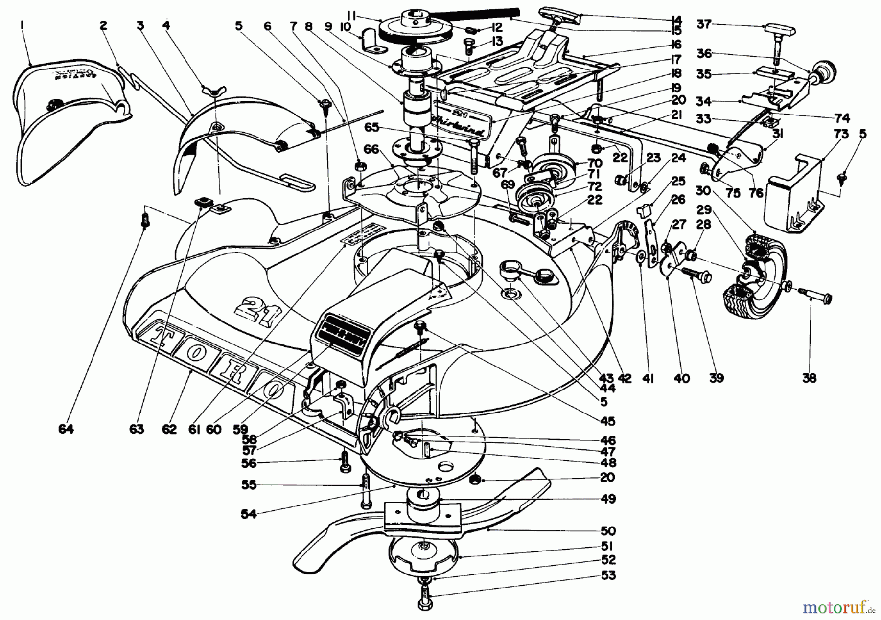  Toro Neu Accessories, Mower 20313 - Toro 21