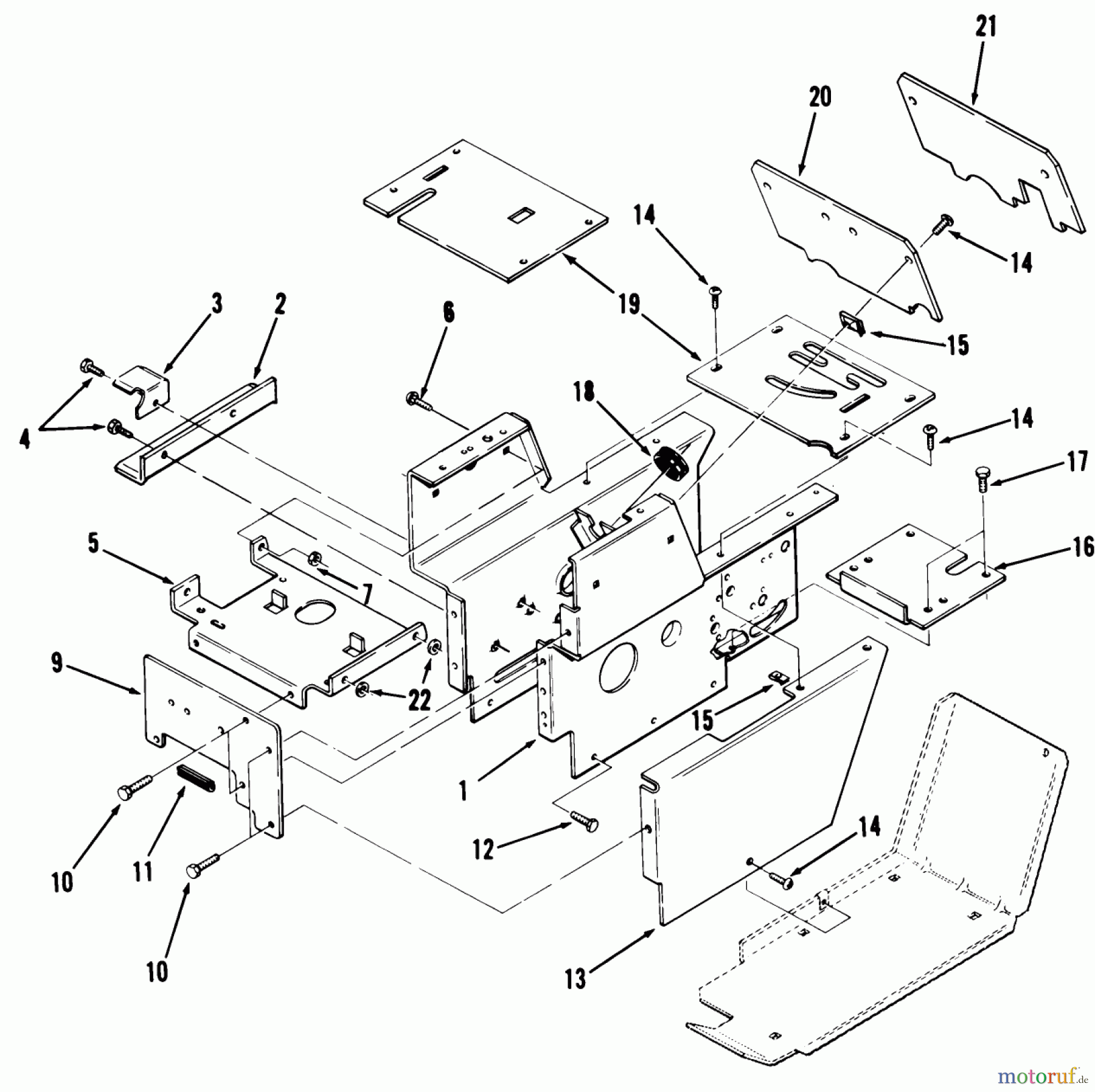 Toro Neu Mowers, Lawn & Garden Tractor Seite 1 11-16K801 (C-165) - Toro C-165 8-Speed Tractor, 1984 SHEET METAL AND COVERS #2