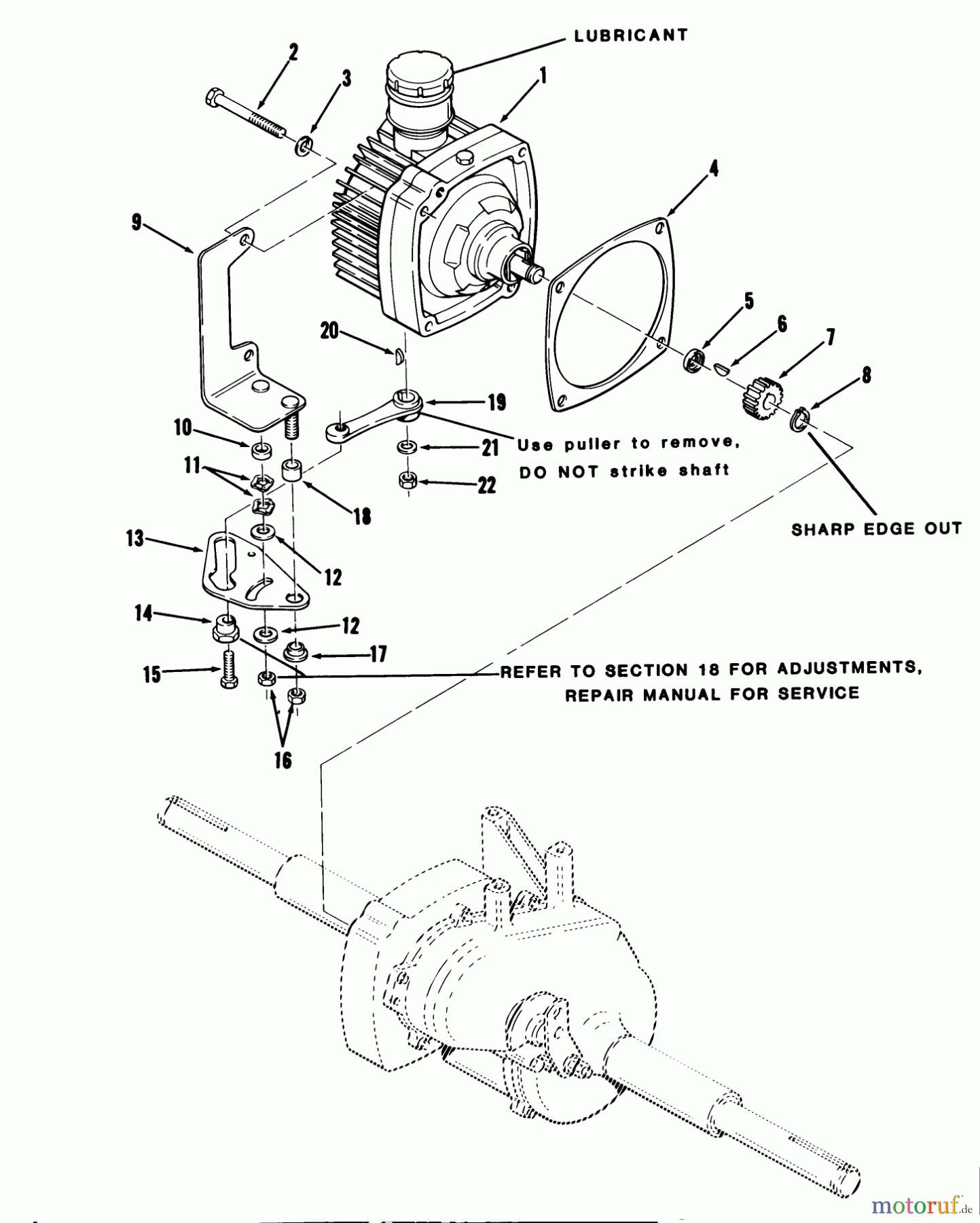 Toro Neu Mowers, Lawn & Garden Tractor Seite 1 12-11BP02 (B-115) - Toro B-115 5-Speed Tractor, 1984 AUTOMATIC TRANSMISSION