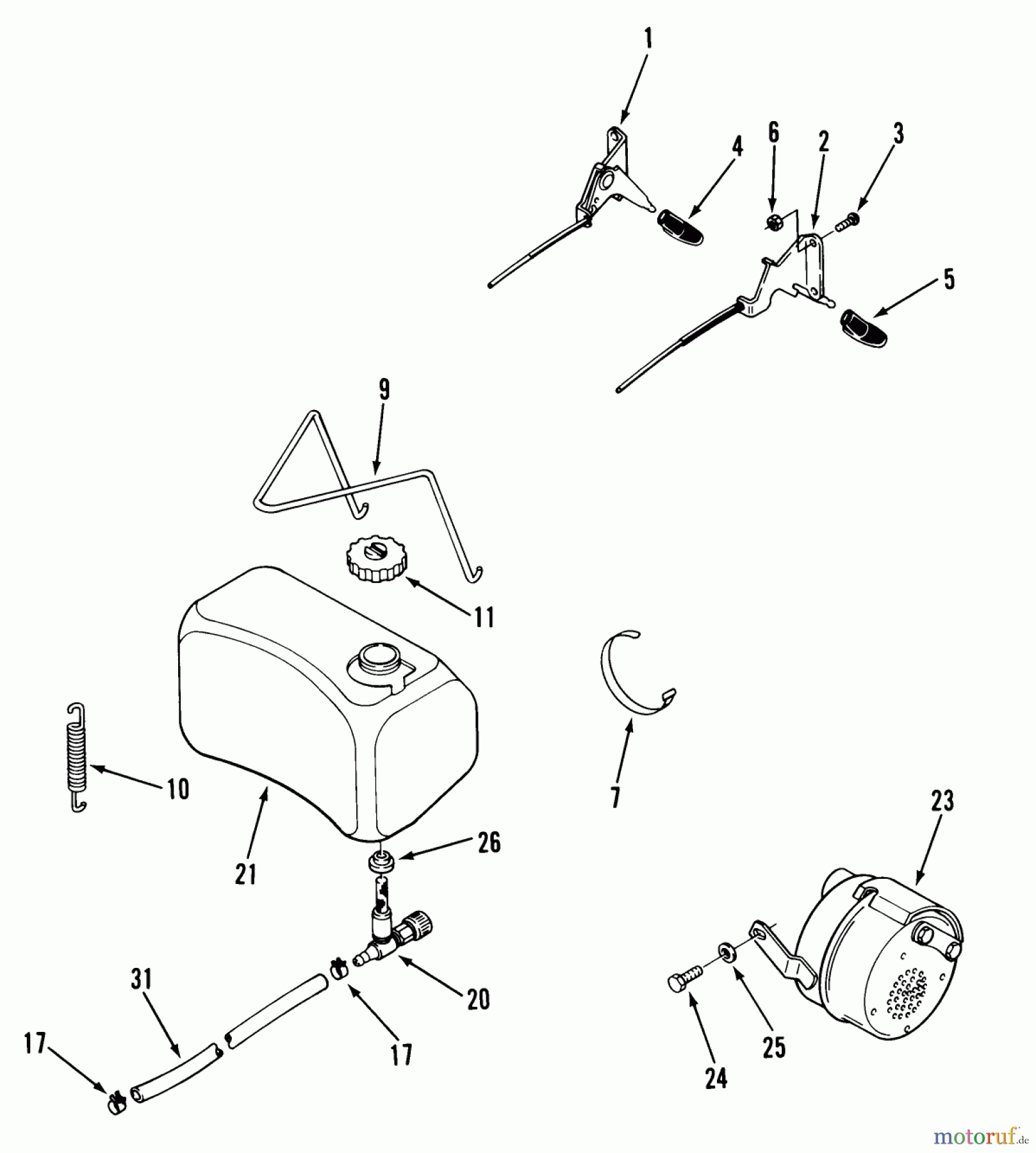 Toro Neu Mowers, Lawn & Garden Tractor Seite 1 12-11BP02 (B-115) - Toro B-115 5-Speed Tractor, 1984 FUEL AND EXHAUST SYSTEMS