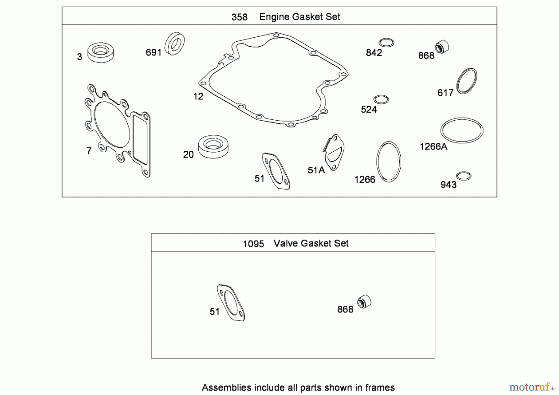  Toro Neu Mowers, Lawn & Garden Tractor Seite 1 135E (RT380H) - Toro RT380H Recycling Mower, 2009 (290000001-290999999) GASKET SET BRIGGS AND STRATTON MODEL 31E777-0130-E1