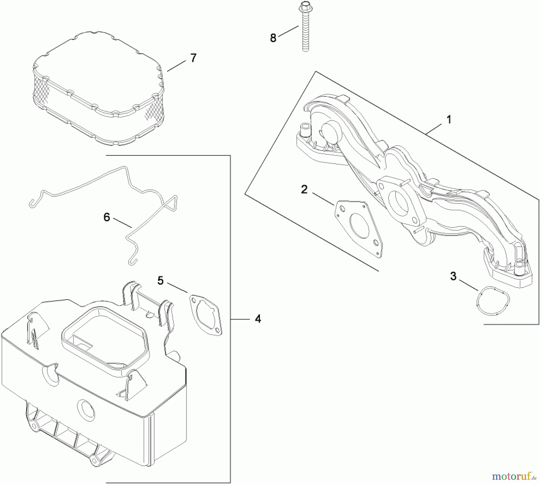 Toro Neu Mowers, Lawn & Garden Tractor Seite 1 13AP61RH048 (LX468) - Toro LX468 Lawn Tractor, 2008 (SN 1C108H20348-) AIR INTAKE AND FILTRATION ASSEMBLY KOHLER SV715-0016