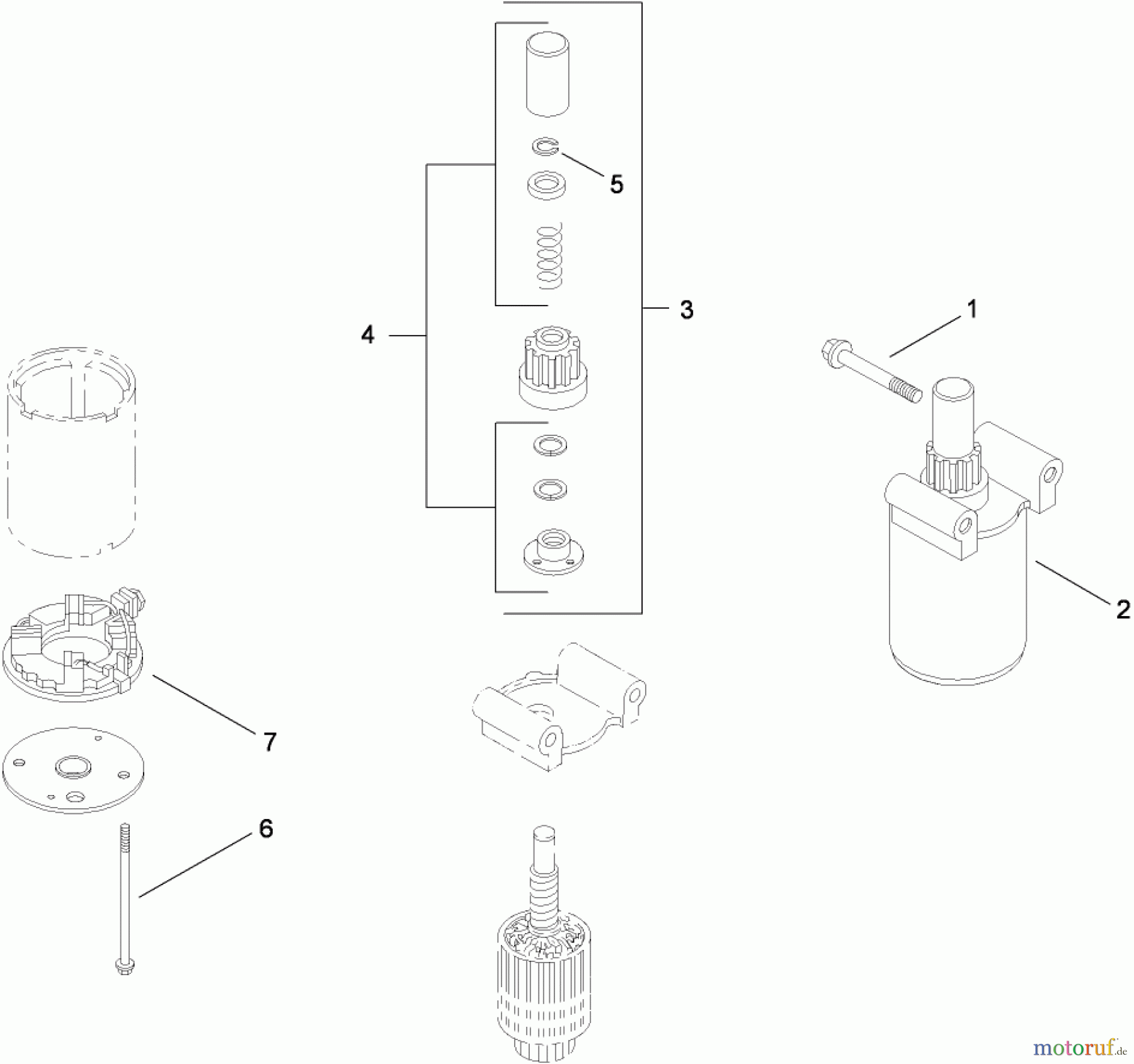  Toro Neu Mowers, Lawn & Garden Tractor Seite 1 13AP61RH048 (LX468) - Toro LX468 Lawn Tractor, 2008 (SN 1C108H20348-) STARTER ASSEMBLY KOHLER SV715-0016