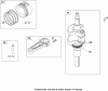 Toro 13AT61RH044 (LX466) - LX466 Lawn Tractor, 2008 (SN 1L137H10100 -) Ersatzteile CRANKSHAFT AND PISTON/RING ASSEMBLY BRIGGS AND STRATTON 407777-0550-E1
