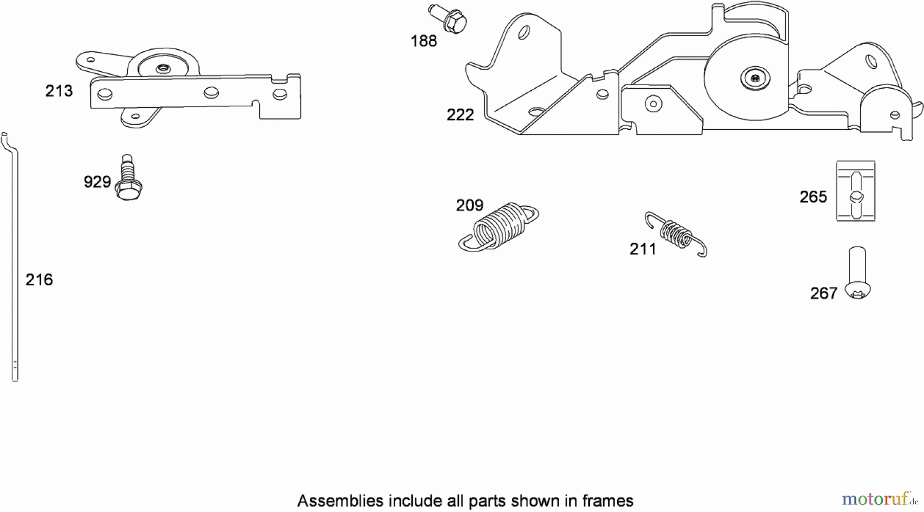  Toro Neu Mowers, Lawn & Garden Tractor Seite 1 13AT61RH044 (LX466) - Toro LX466 Lawn Tractor, 2008 (SN 1L137H10100 -) GOVERNOR CONTROL ASSEMBLY BRIGGS AND STRATTON 407777-0550-E1
