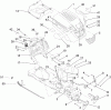 Toro 13AT61RH044 (LX466) - LX466 Lawn Tractor, 2008 (SN 1L137H10100 -) Ersatzteile HOOD, DASH AND FUEL TANK ASSEMBLY