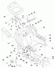 Toro 13AT61RH044 (LX466) - LX466 Lawn Tractor, 2008 (SN 1L137H10100 -) Ersatzteile SEAT, FENDER AND DECK LIFT ASSEMBLY