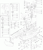Toro 13AT61RH048 (LX466) - LX466 Lawn Tractor, 2008 (SN 1L137H10100-) Ersatzteile 46 INCH DECK ASSEMBLY