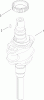 Toro 13AX60RG744 (LX420) - LX420 Lawn Tractor, 2006 (1L215B10000-) Ersatzteile CRANKSHAFT ASSEMBLY KOHLER SV540-0019