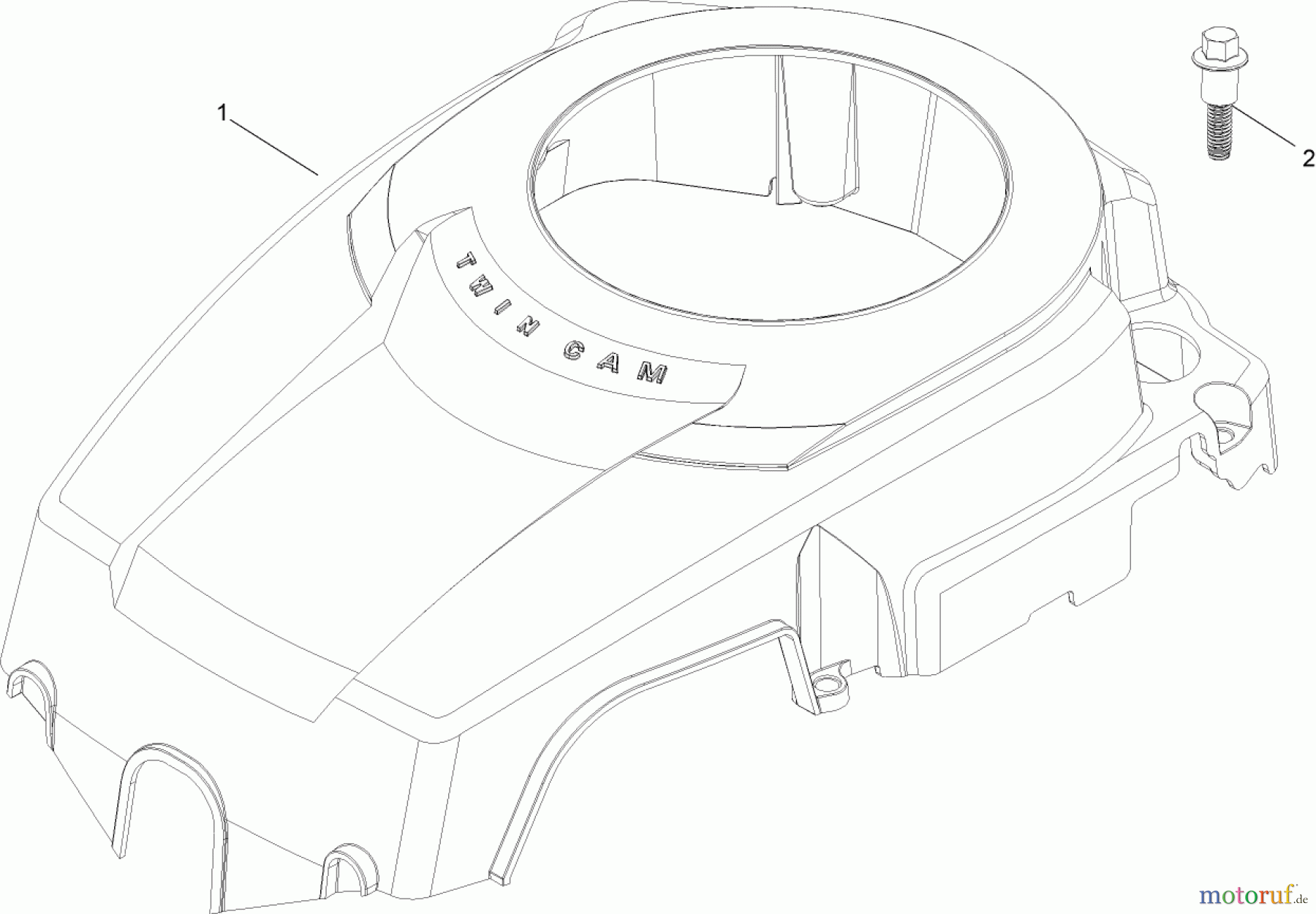 Toro Neu Mowers, Lawn & Garden Tractor Seite 1 13AX60RH744 (LX460) - Toro LX460 Lawn Tractor, 2006 (1A056B50000-) BLOWER HOUSING ASSEMBLY KOHLER SV600-0018