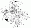 Toro 30144 - 44" Side Discharge Mower, 1985 (SN 5000001-5999999) Ersatzteile 36" CUTTING DECK MODEL NO. 30136