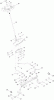 Toro 13AX90RS848 (LX423) - LX423 Lawn Tractor, 2011 (1-1) Ersatzteile STEERING AND FRONT AXLE ASSEMBLY