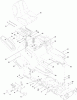 Toro 13AX91RS848 (LX427) - LX427 Lawn Tractor, 2012 (SN 1-1) Ersatzteile SEAT, FENDER AND DECK LIFT ASSEMBLY